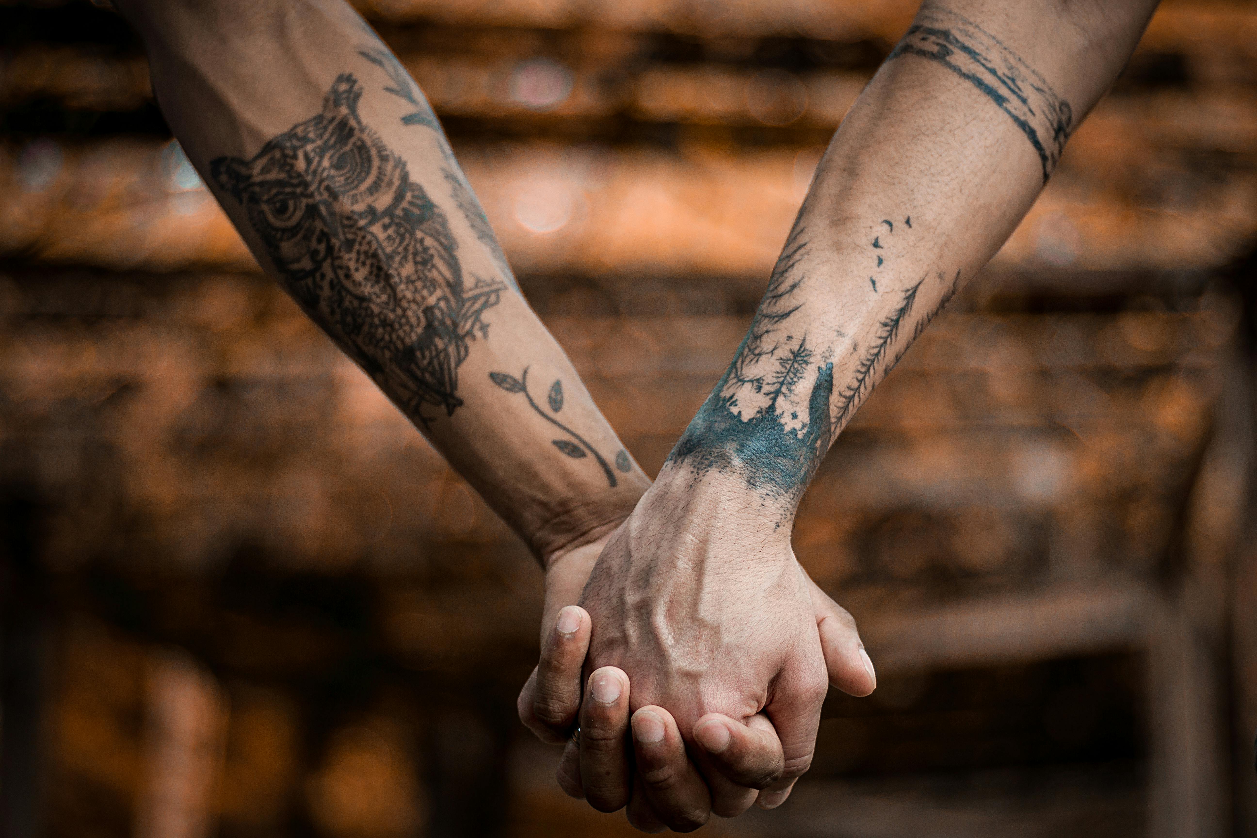 Love p heart tattoo || | Hand tattoos for guys, Wrist tattoos for guys,  Around arm tattoo